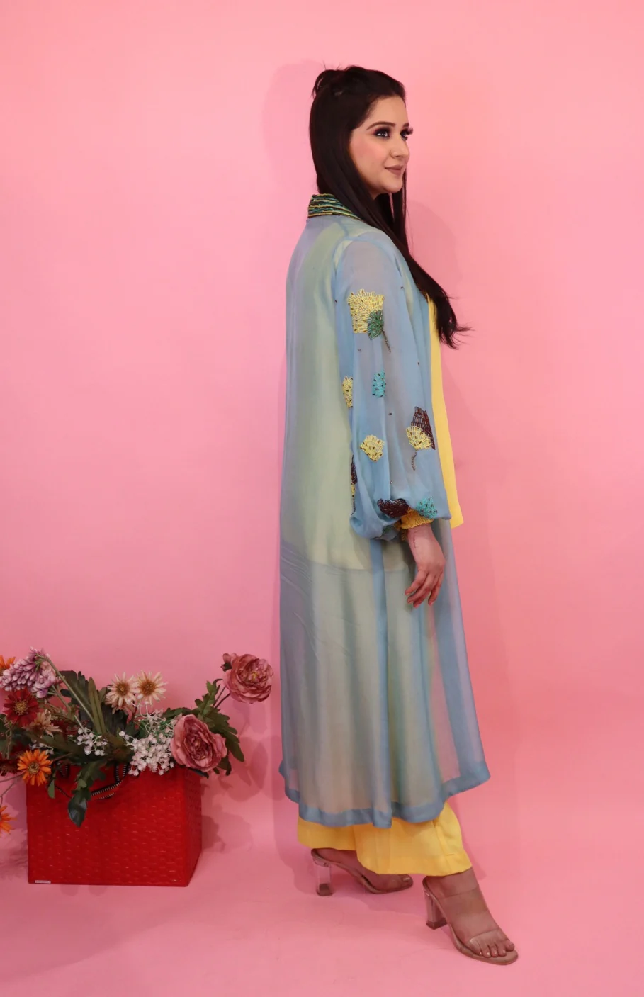Teal Cape Co-ord Set - Image 3